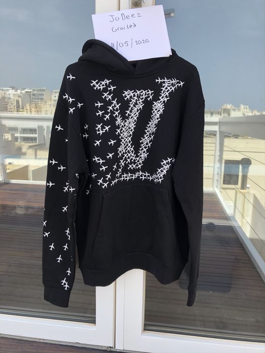 Louis Vuitton Louis Vuitton Planes Hoodie Grailed