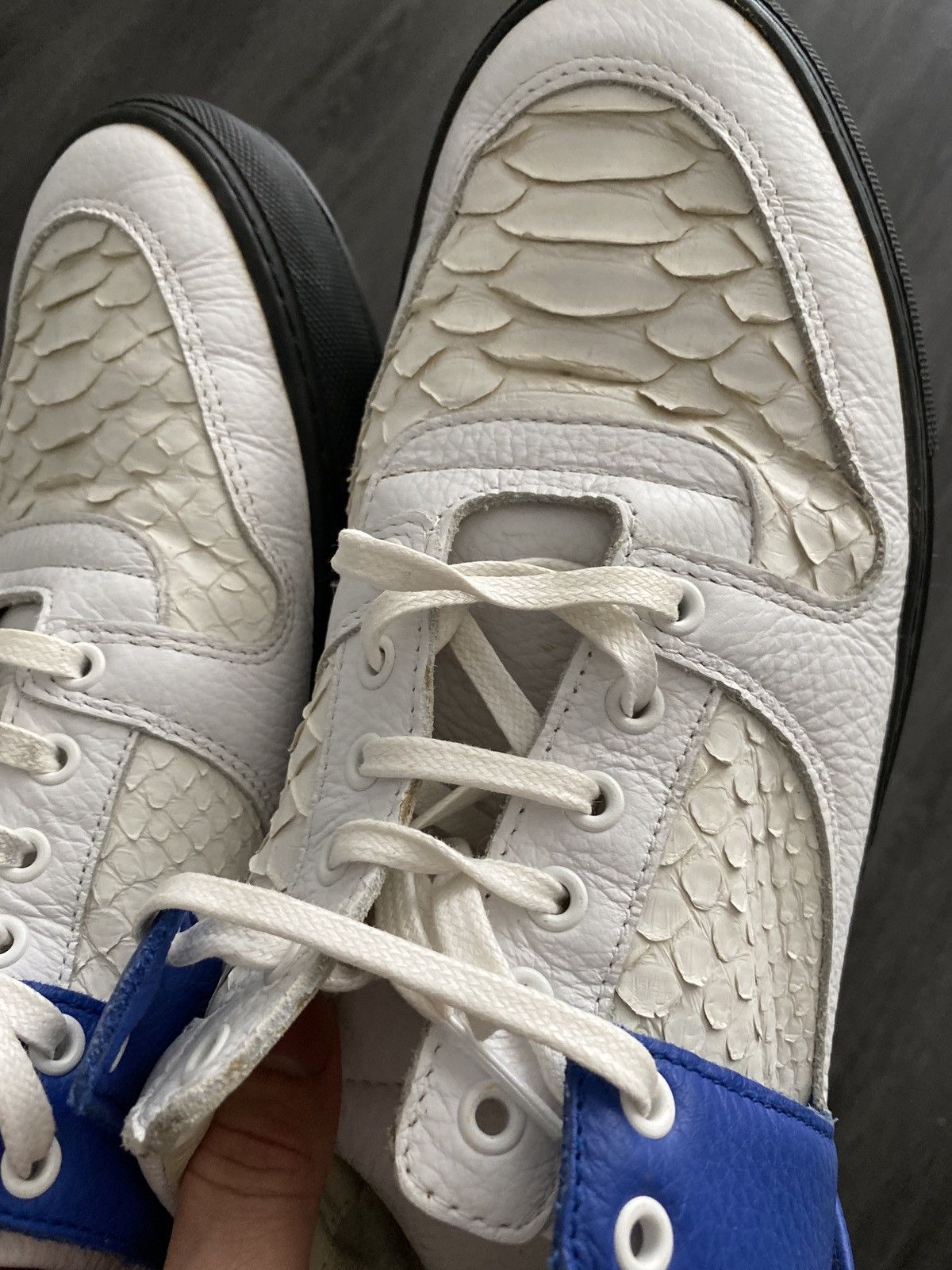 Filling Pieces FP Rare Exotic Authentic Python Mountain Cut Sneakers Size US 10 / EU 43 - 5 Thumbnail
