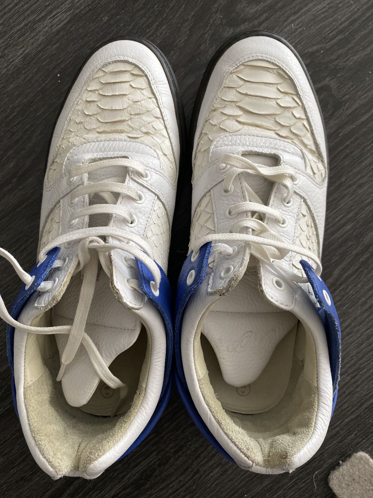 FP Rare Exotic Authentic Python Mountain Cut Sneakers