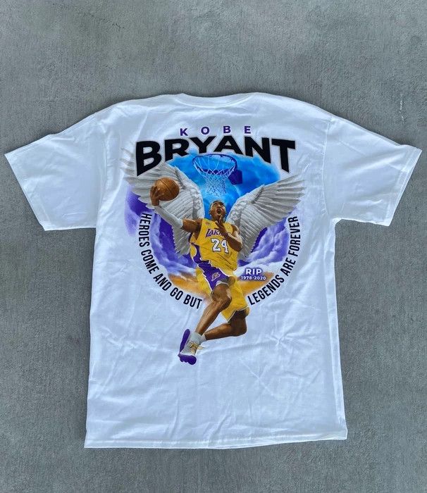 NBA LAST DROP-Rare Kobe Bryant Tribute RIP Multi-Sided Shirt | Grailed
