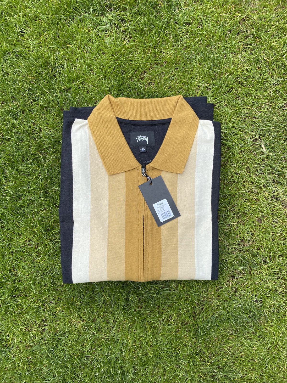 STUSSY LIGHT WEIGHT LS ZIP POLO