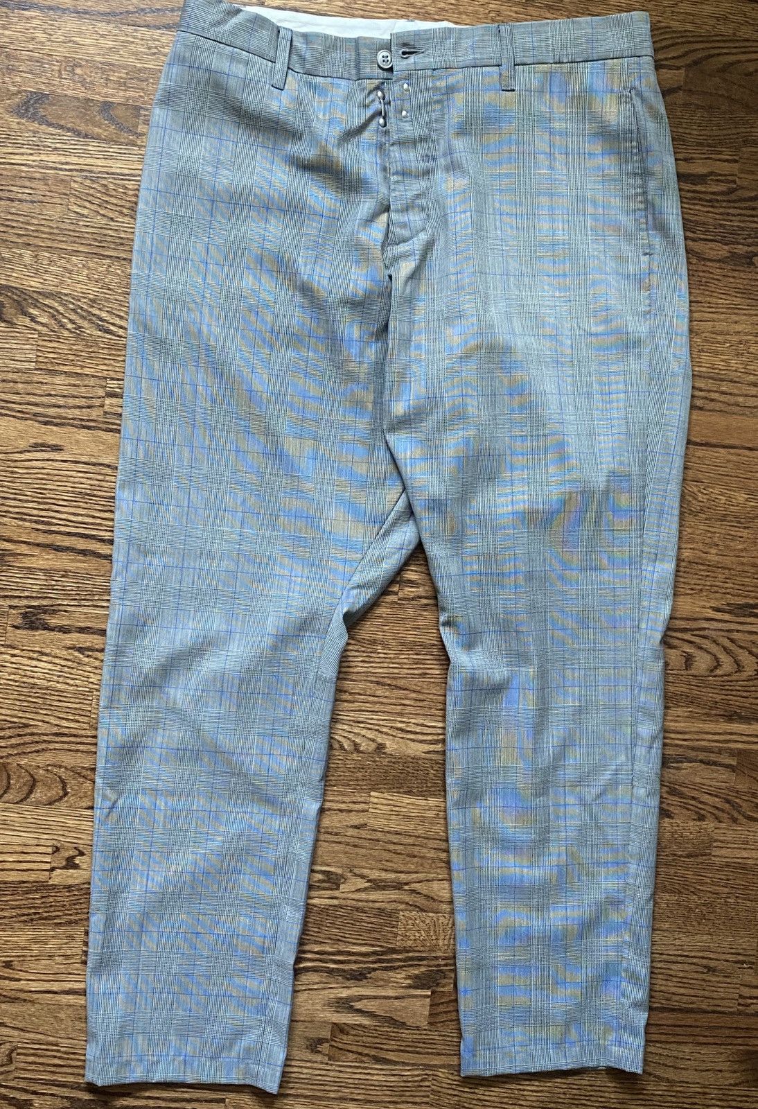 OAMC OAMC Gray Glen Plaid Pants Size US 36 / EU 52 - 2 Thumbnail