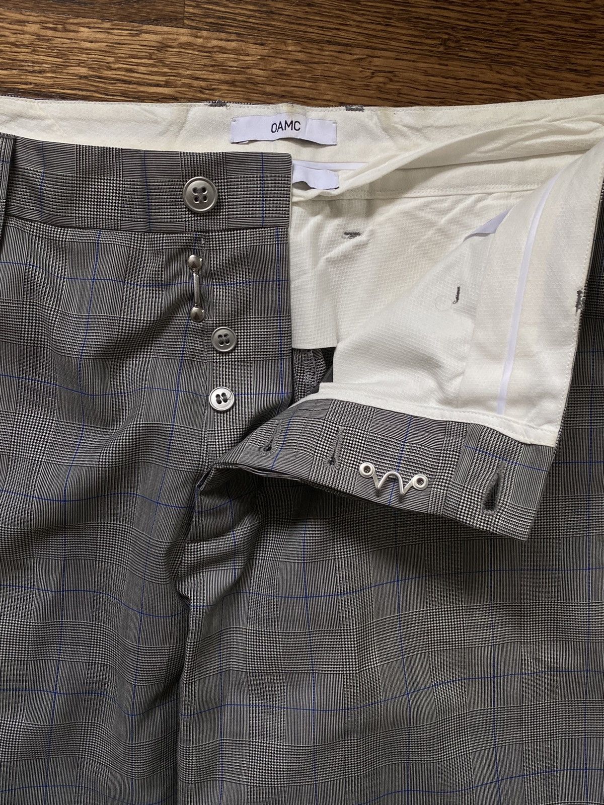 OAMC OAMC Gray Glen Plaid Pants Size US 36 / EU 52 - 3 Thumbnail