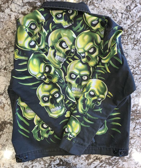 Supreme Supreme Skull Pile Work Zip Up Jacket Large New | Grailed