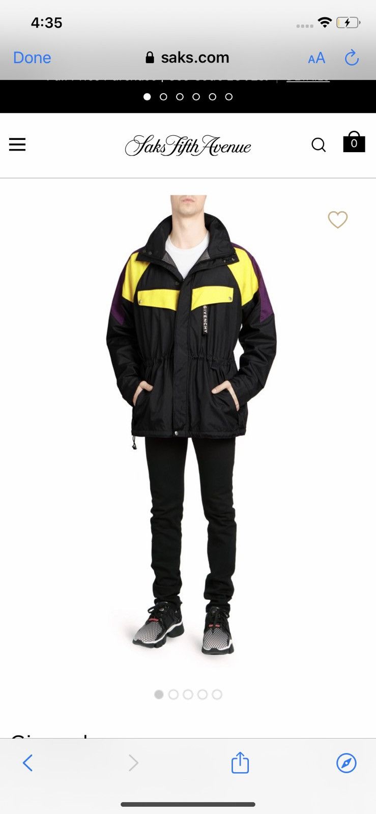 Givenchy Givenchy windbreaker Size US XL / EU 56 / 4 - 8 Thumbnail