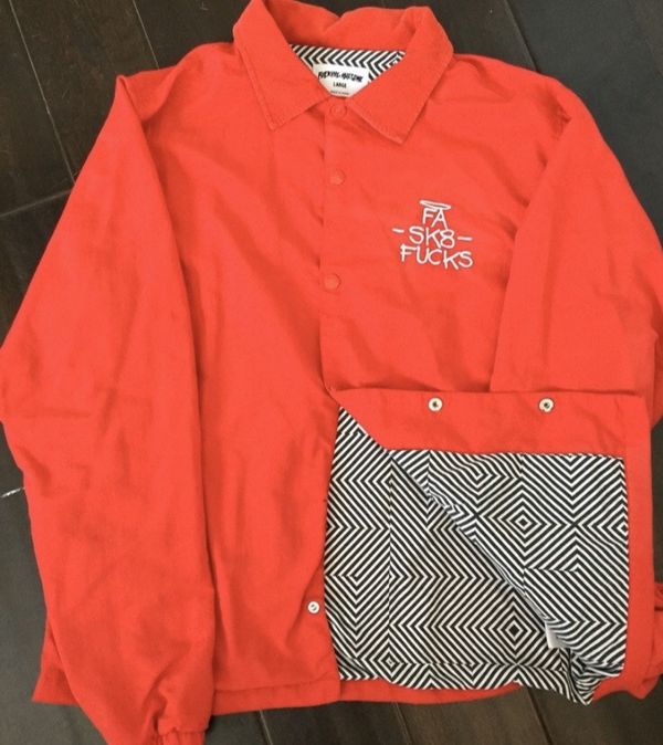 Fucking Awesome :: FUCKING AWESOME SK8 FUCKS COACHES JACKET - RED