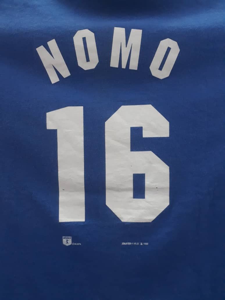 MLB Vintage 90s Dodgers Players "NOMO 16" MLB Made In U.S.A Size US L / EU 52-54 / 3 - 3 Thumbnail
