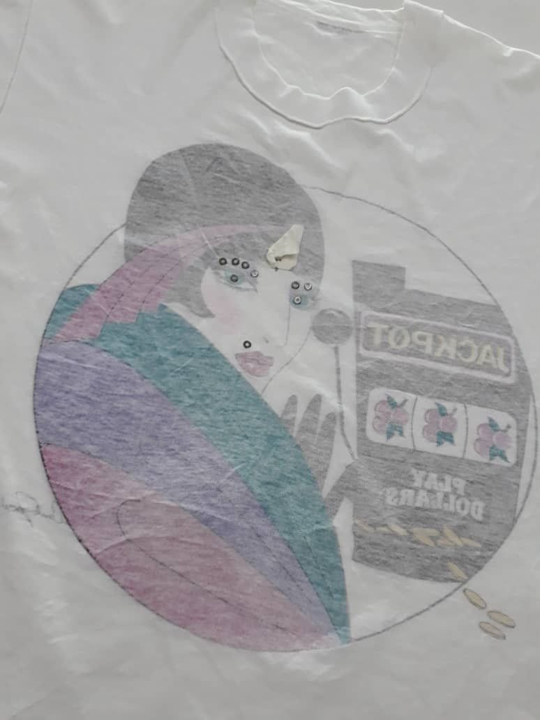 Vintage Vintage White Tshirt JACKPORT Made In U.S.A Size US L / EU 52-54 / 3 - 6 Thumbnail