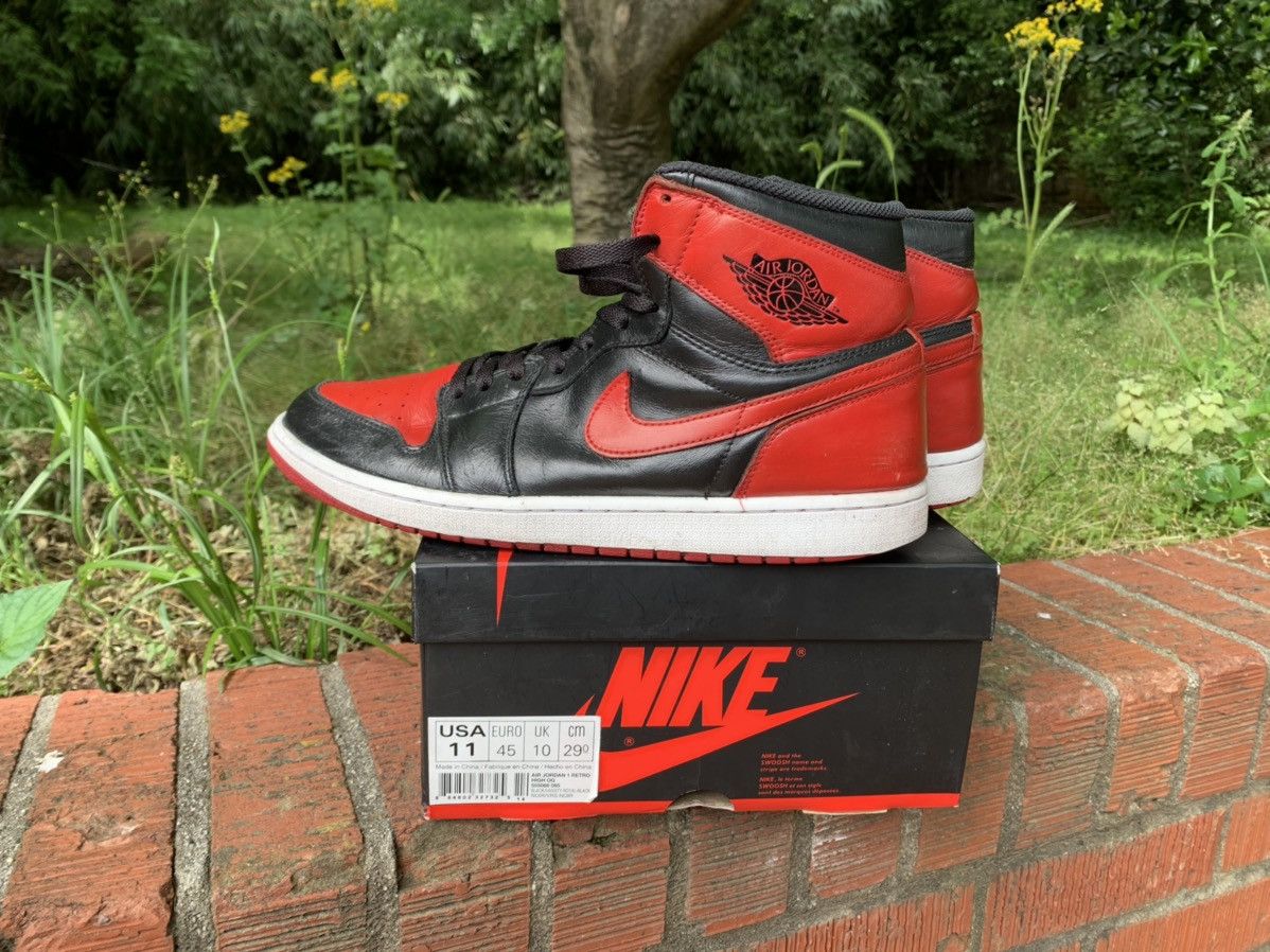 Jordan Brand Air Jordan 1 Retro High OG 2013 Bred 2013 Size US 11 / EU 44 - 1 Thumbnail