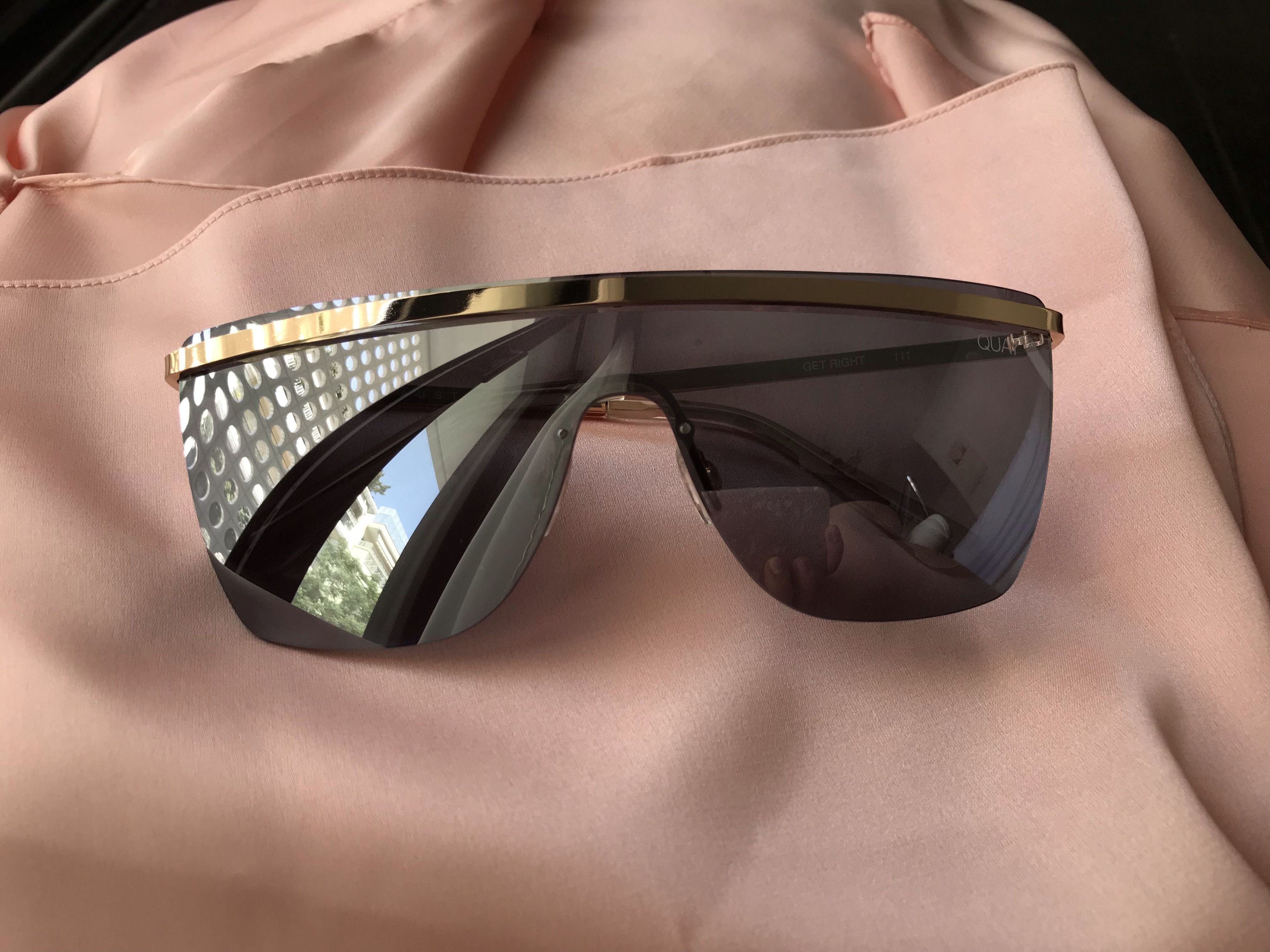 Quay winning 10,000 usd kim kardashian mirrored sunglasses Grailed