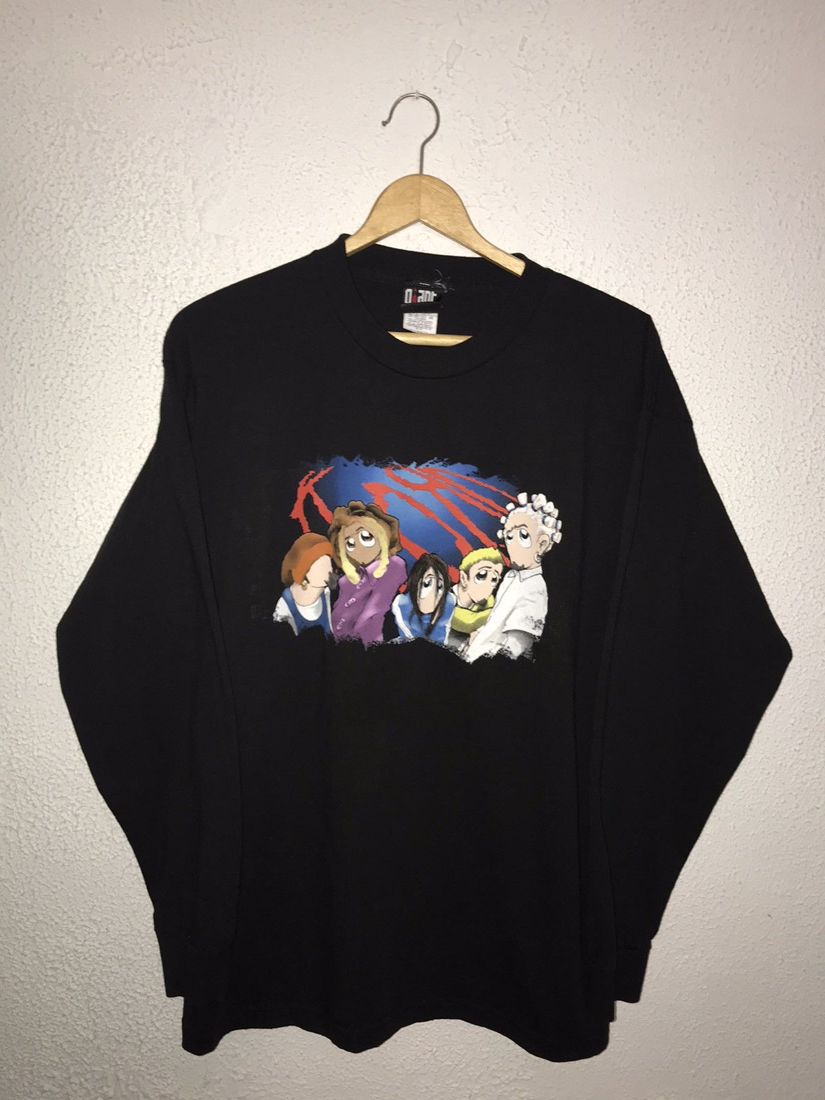 Vintage Vintage Deadstock Korn Anime Cartoon Band Longsleeve Shirt ...