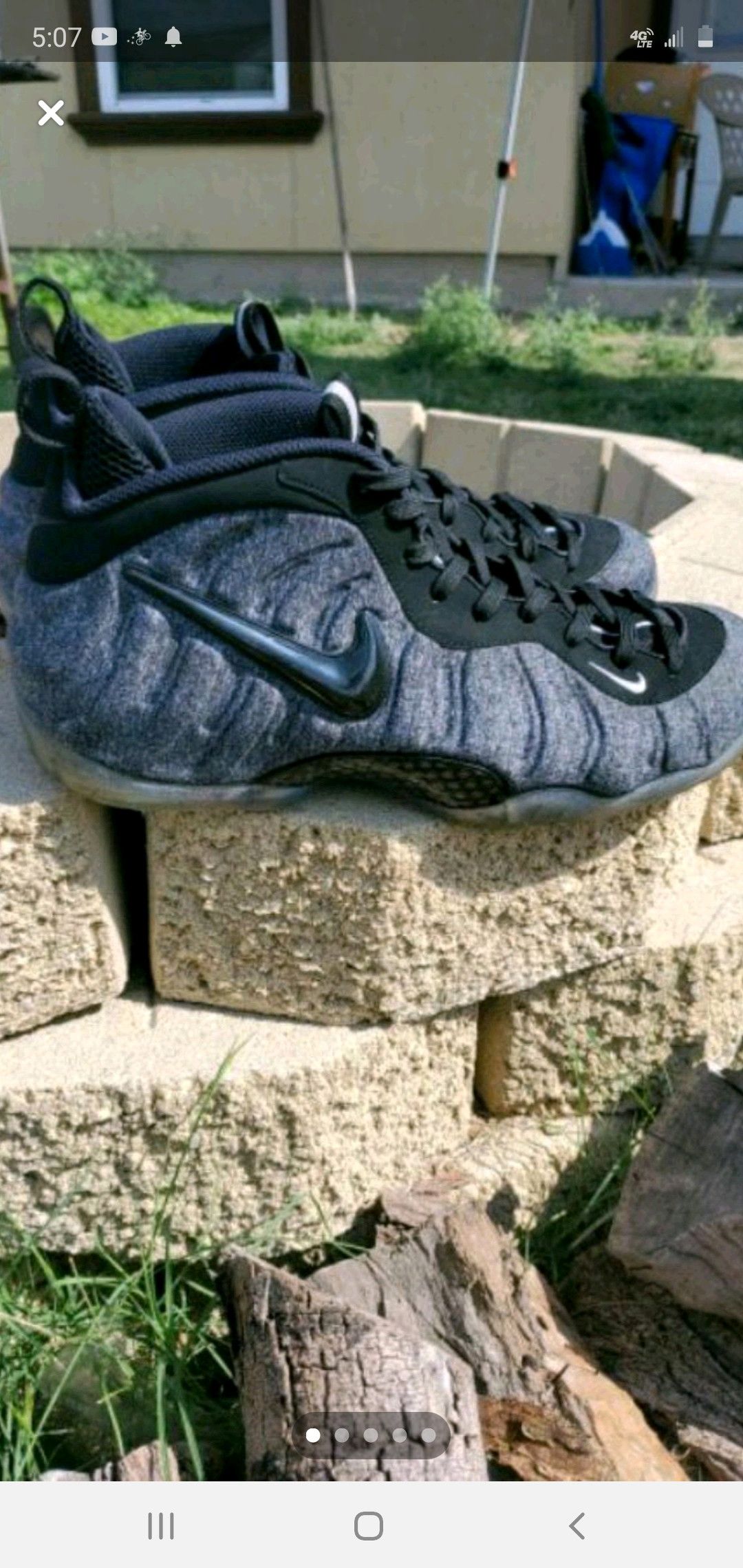 Nike foamposite wool fleece hot sale