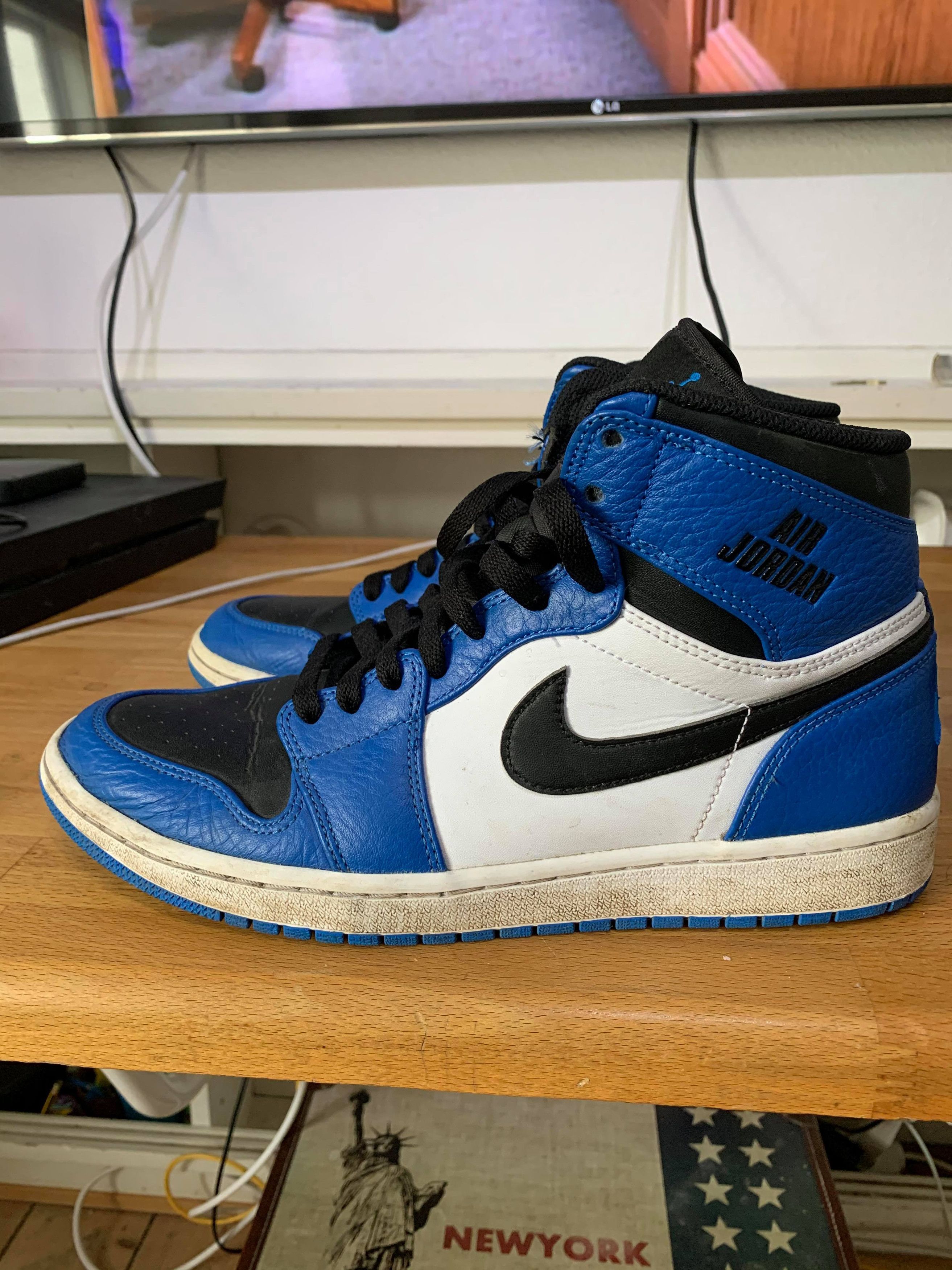 Nike air jordan 1 retro high rare air soar blue best sale