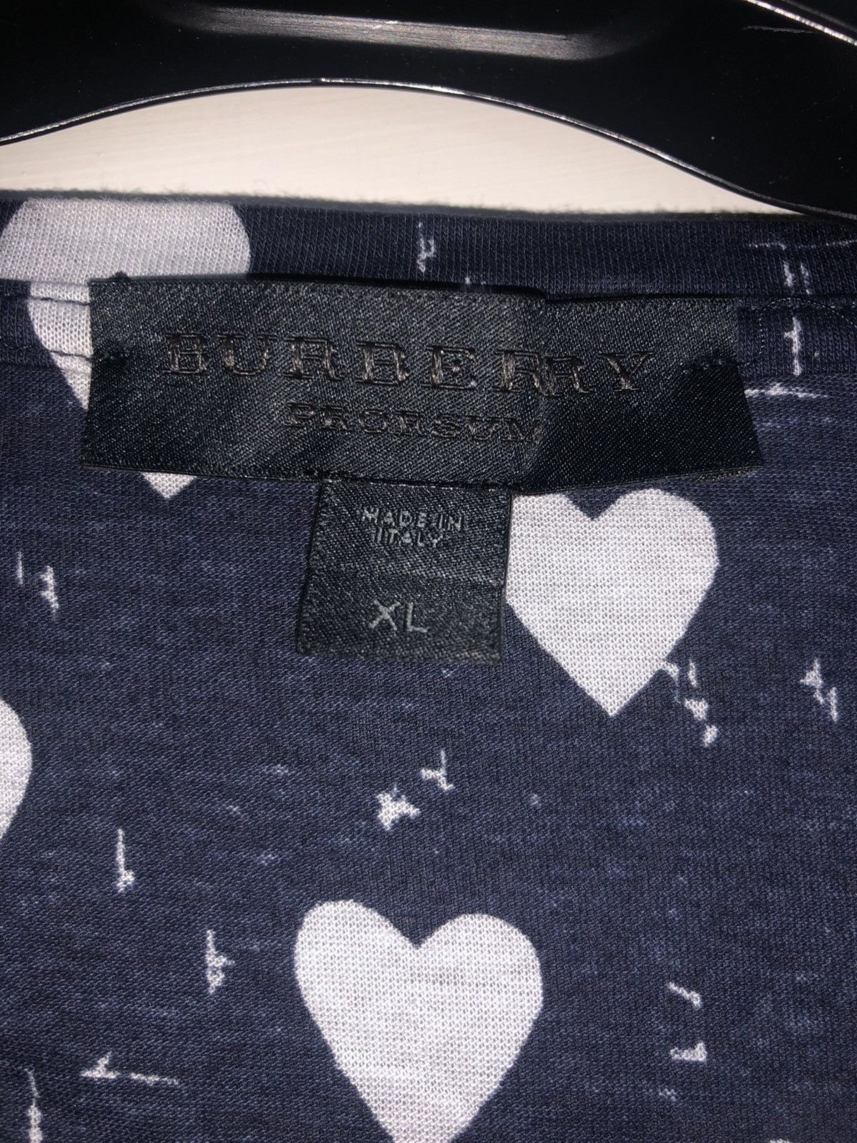 Burberry Prorsum Burberry Prosum Heart Print Tee Size US XL / EU 56 / 4 - 2 Thumbnail