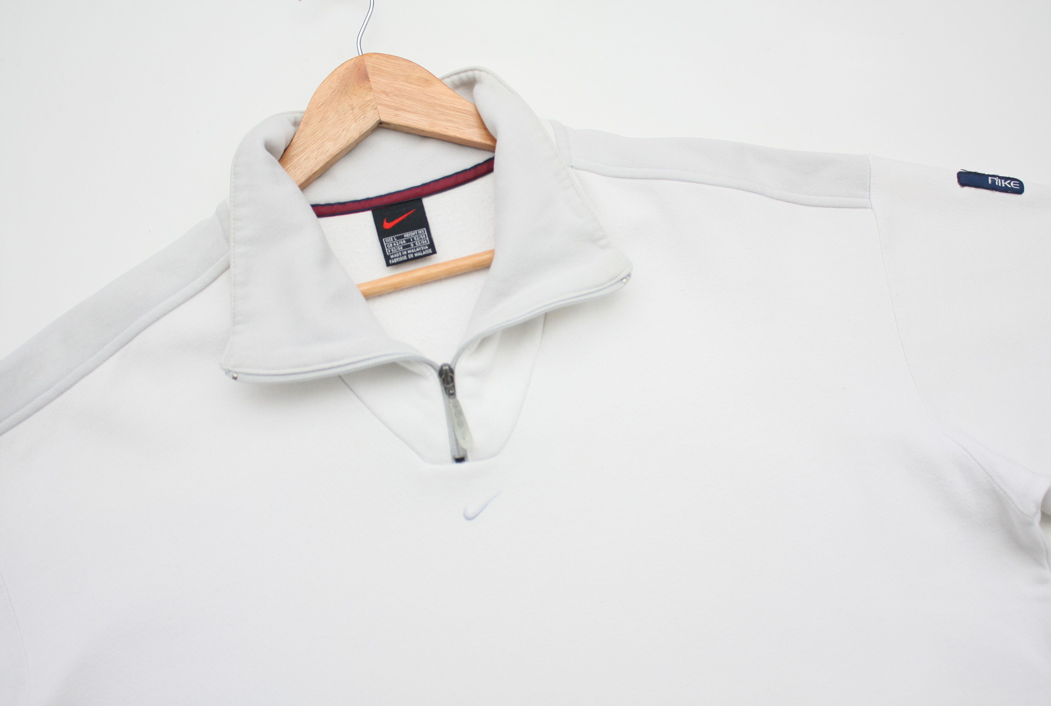 Nike Nike Vintage Cream White Pullover Sweater Size US L / EU 52-54 / 3 - 1 Thumbnail