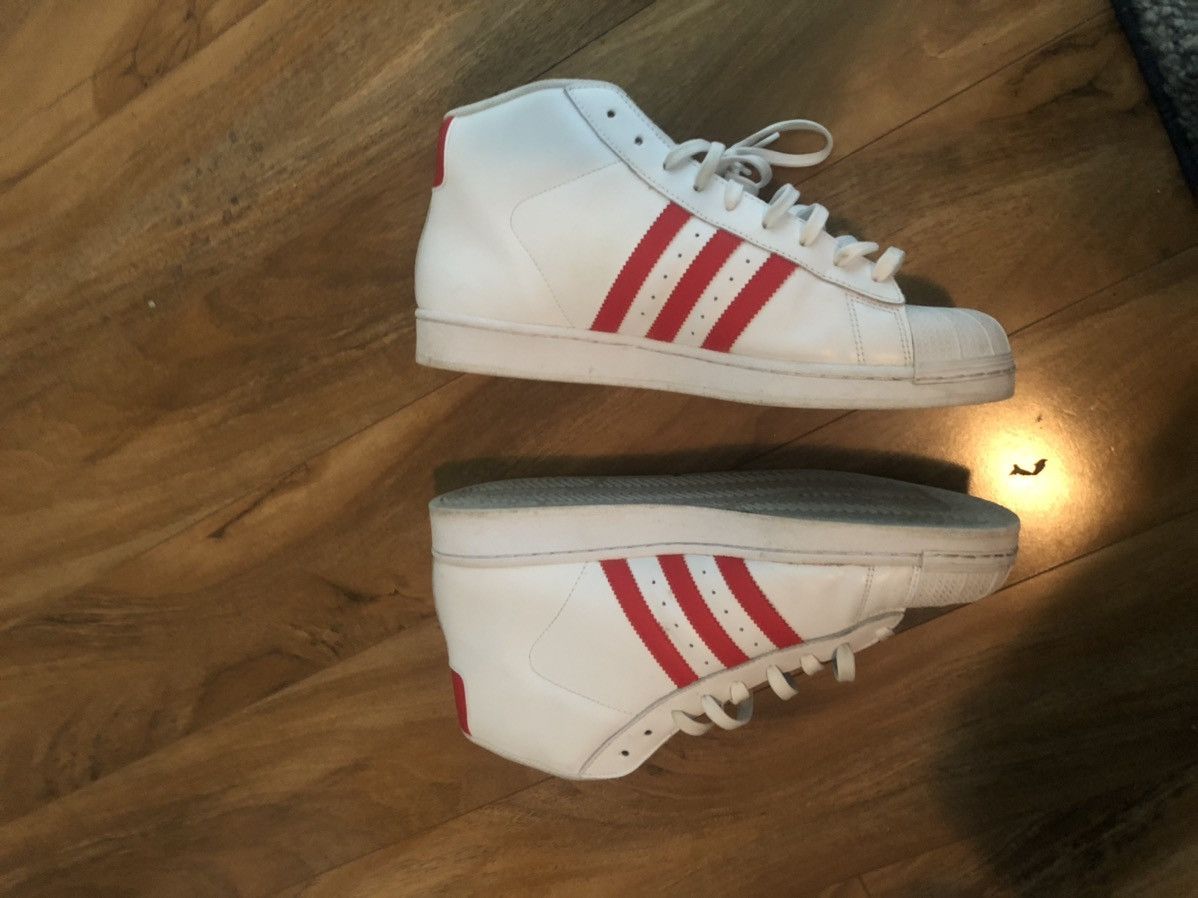 Adidas pro model white red online