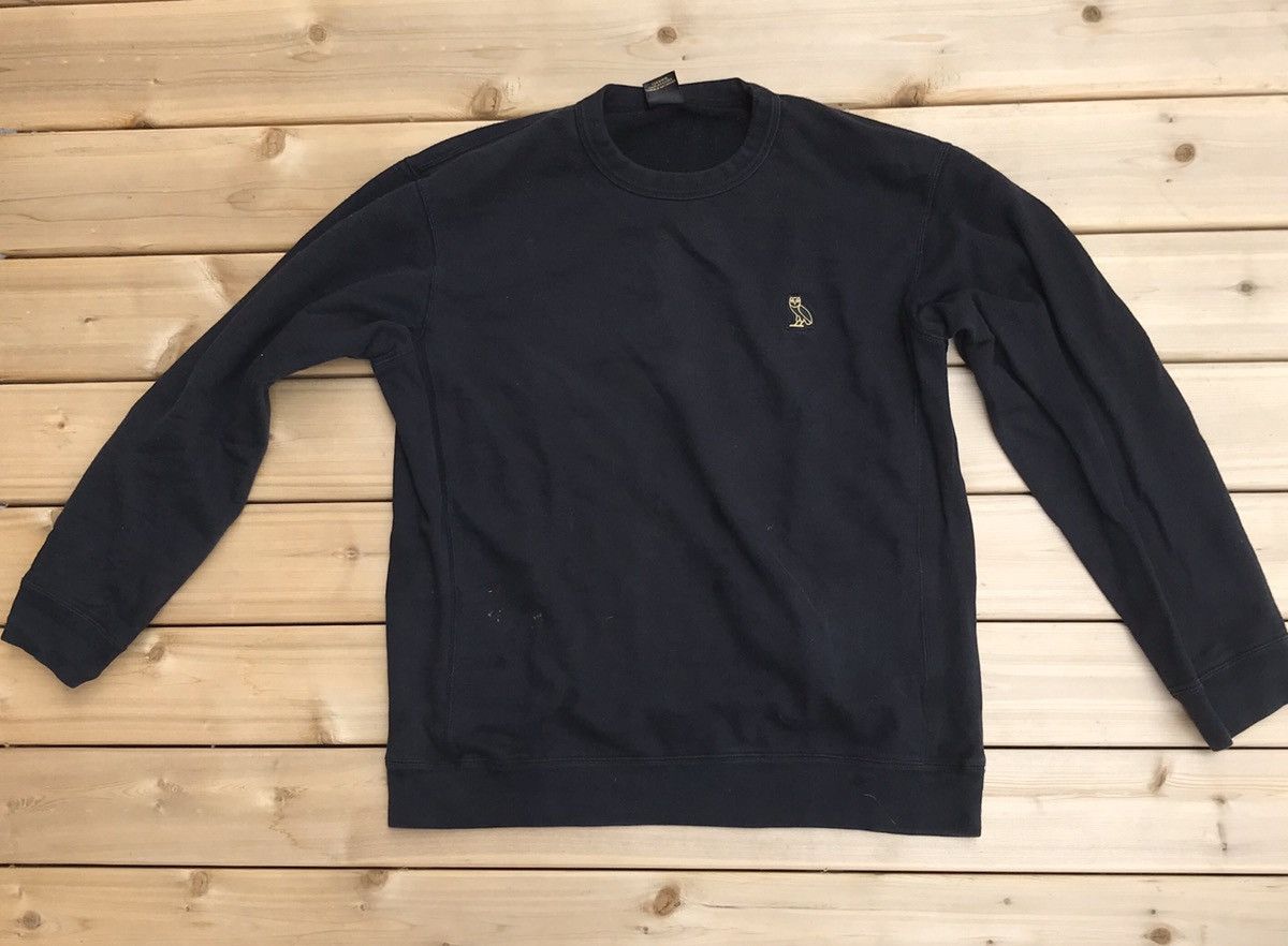October's Very Own OVO OWL LOGO CREW NECK (BLACK) Size US XL / EU 56 / 4 - 1 Thumbnail