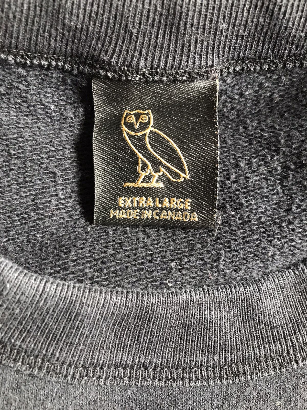 October's Very Own OVO OWL LOGO CREW NECK (BLACK) Size US XL / EU 56 / 4 - 3 Thumbnail