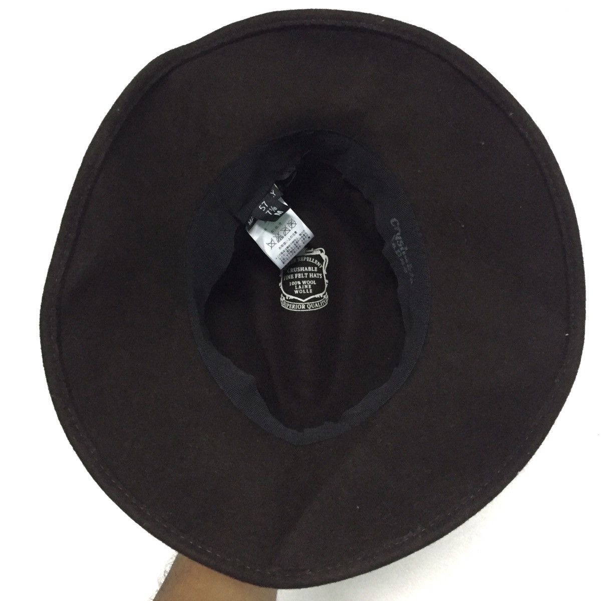 Japanese Brand Water Repellent Crushable Fine Felts Hat (Superior Quality) Size ONE SIZE - 7 Thumbnail