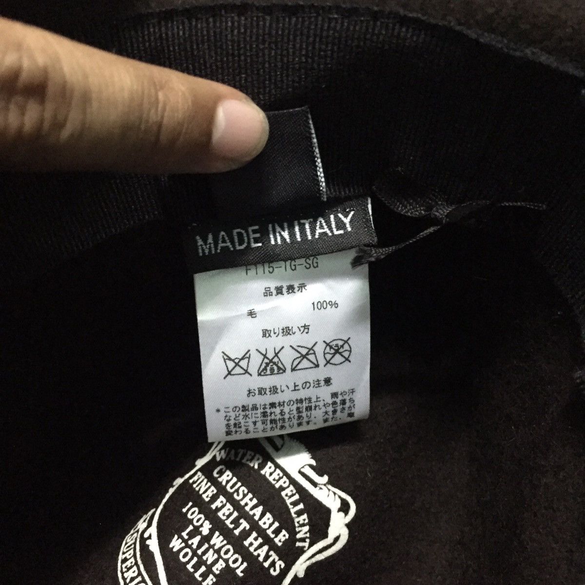Japanese Brand Water Repellent Crushable Fine Felts Hat (Superior Quality) Size ONE SIZE - 13 Thumbnail