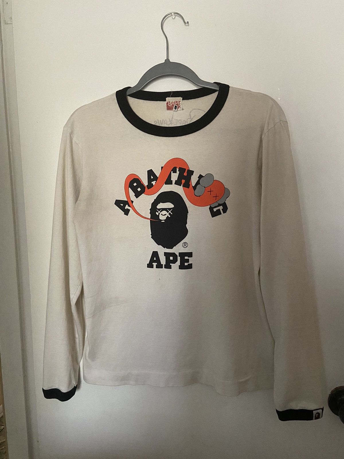Bape × Kaws Bape x Kaws Long Sleeve Tee | Grailed