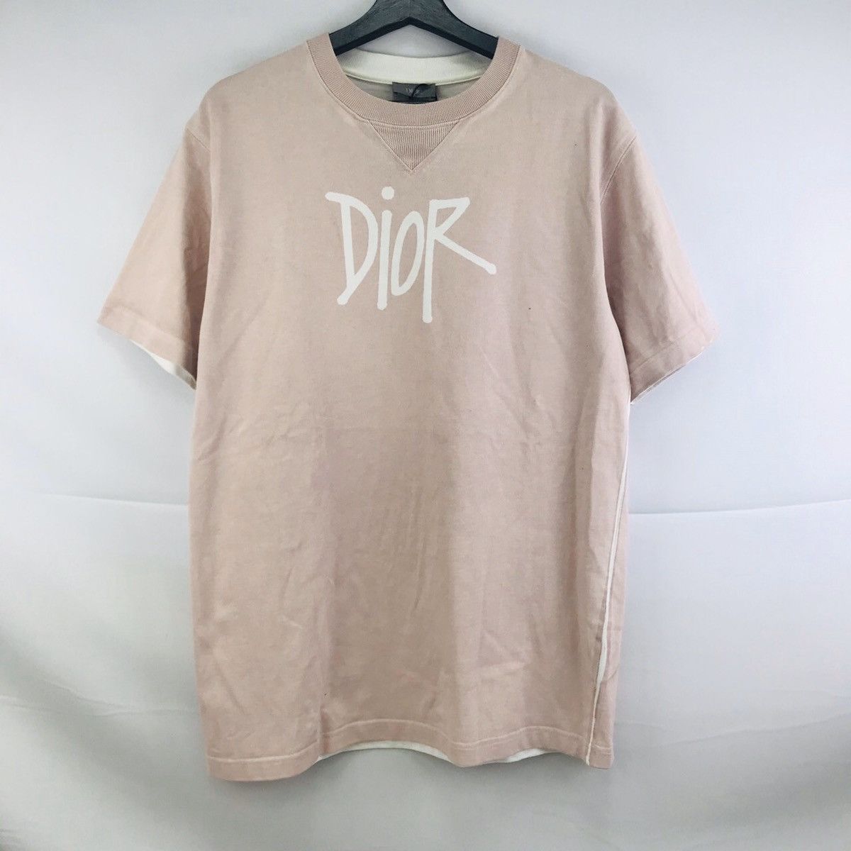 Dior Dior x Stussy Signature Logo Tee | Grailed