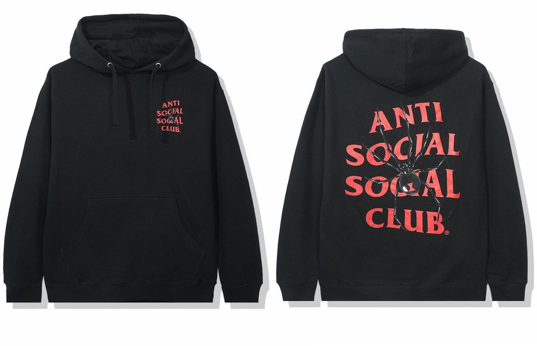 Anti Social Social Club DS SS20 ASSC Red Logo Spider Bitter Black