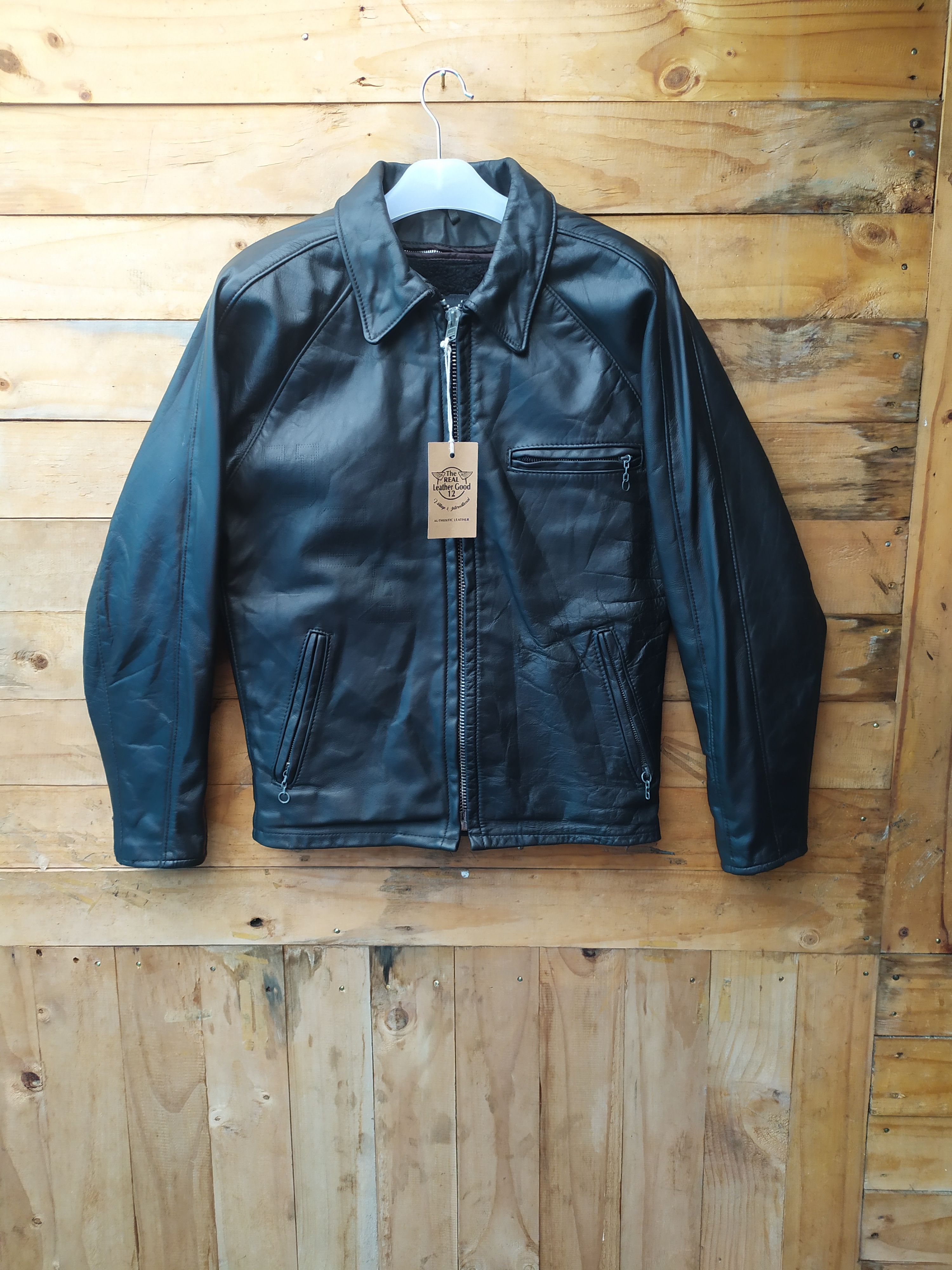 Schott Perfecto Double Leather Riders Jacket Size 44 Made in