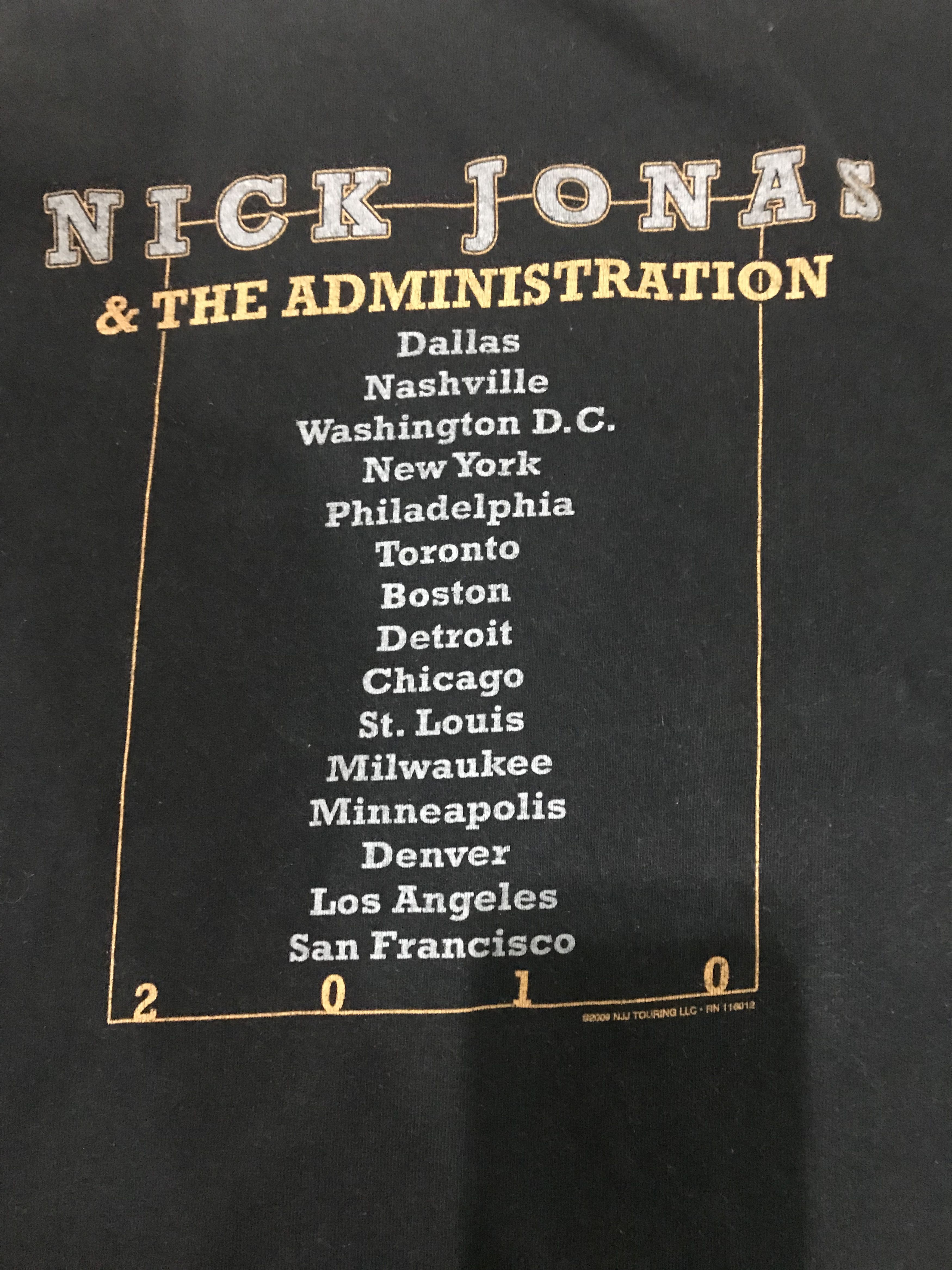 Band Tees NICK JONAS AND THE ADMINISTRATION TOUR TSHIRT Size US XL / EU 56 / 4 - 6 Thumbnail