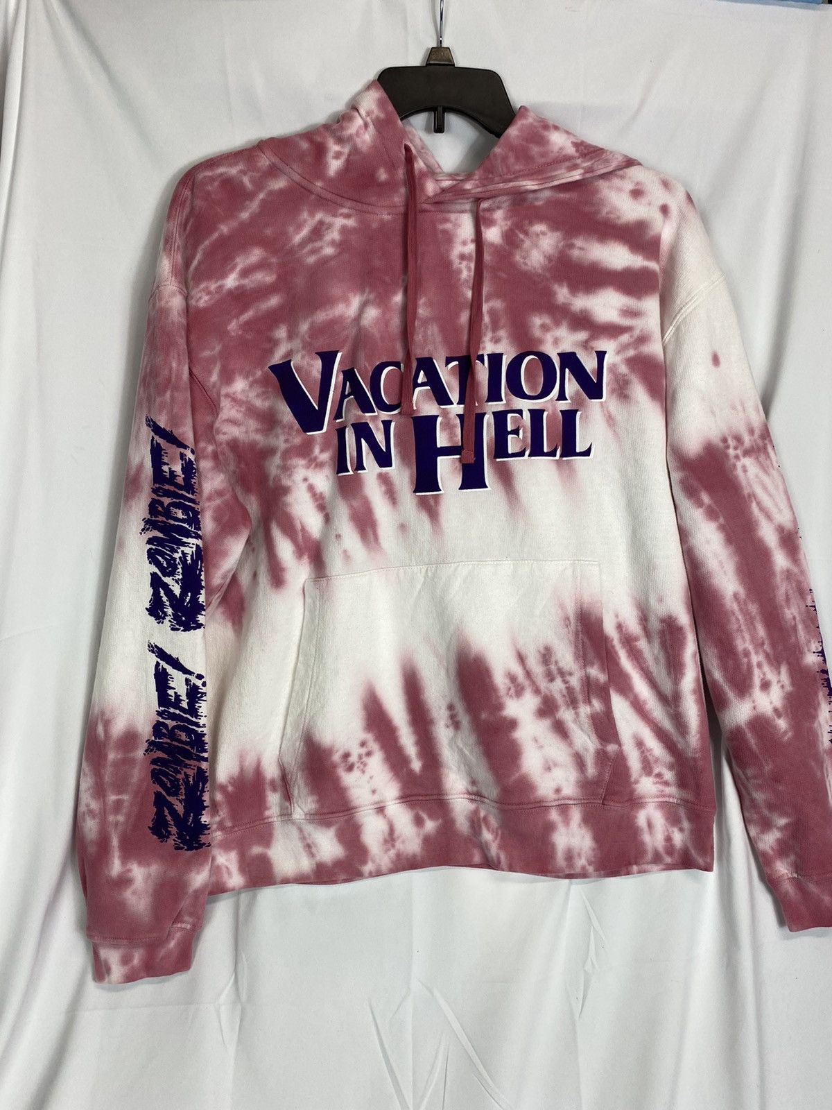 image of Flatbush Zombies Vacation In Hell Hoodie in Pink, Men's (Size Medium)