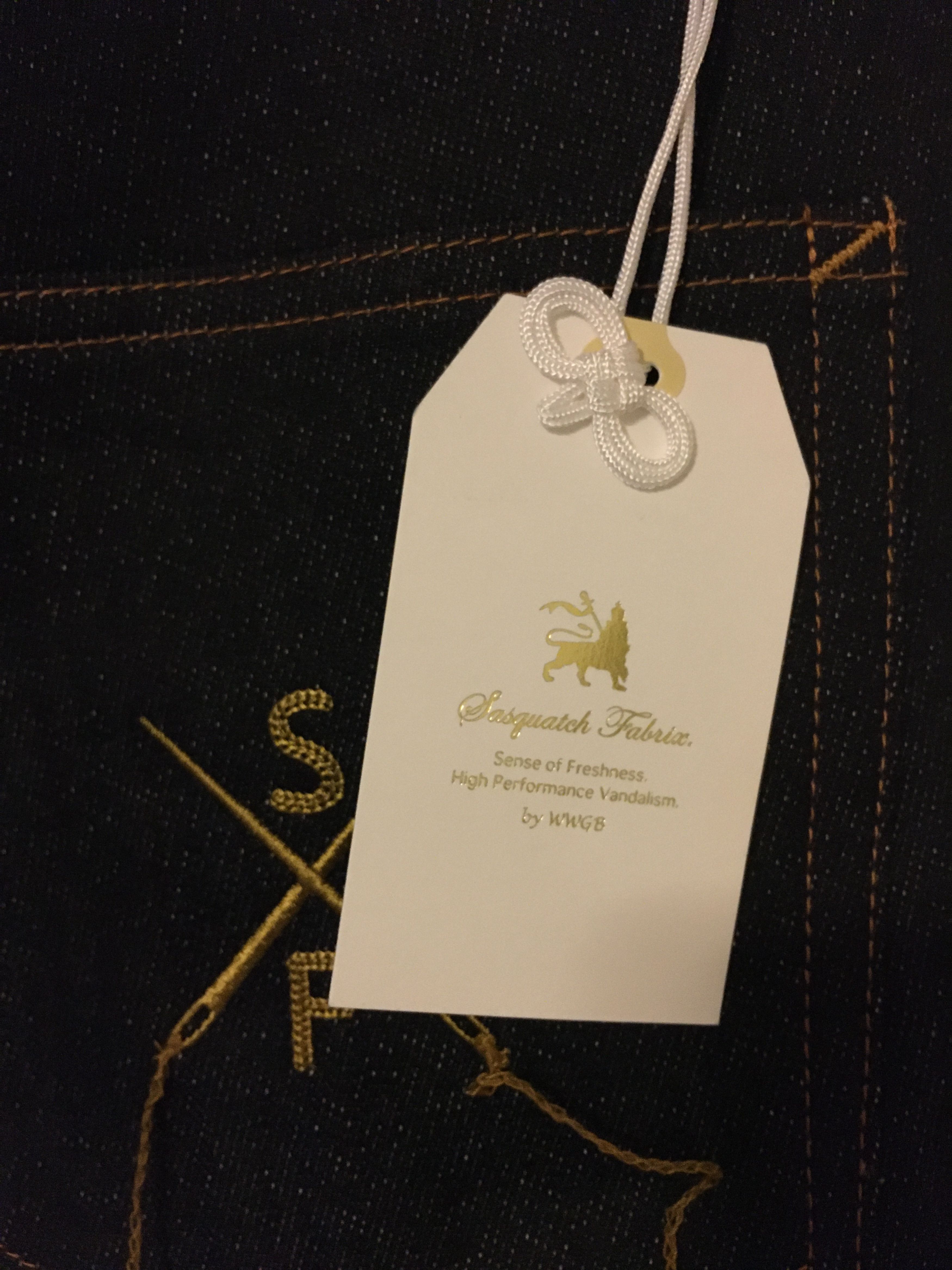 Sasquatchfabrix Indigo Knit Like Denim Tapered Slim Pants Size US 35 - 7 Thumbnail