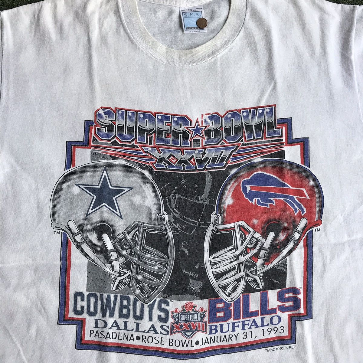 Vintage Vintage 1993 Super Bowl XXVII Cowboys Vs Bills NFL Tee | Grailed