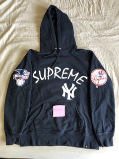 Supreme new clearance york yankees hoodie