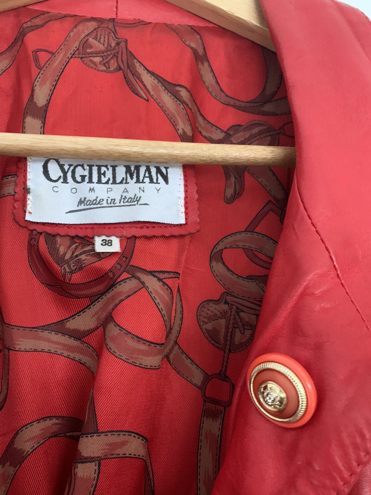Vintage Cygielman beautiful red leather coat Size US M / EU 48-50 / 2 - 3 Thumbnail