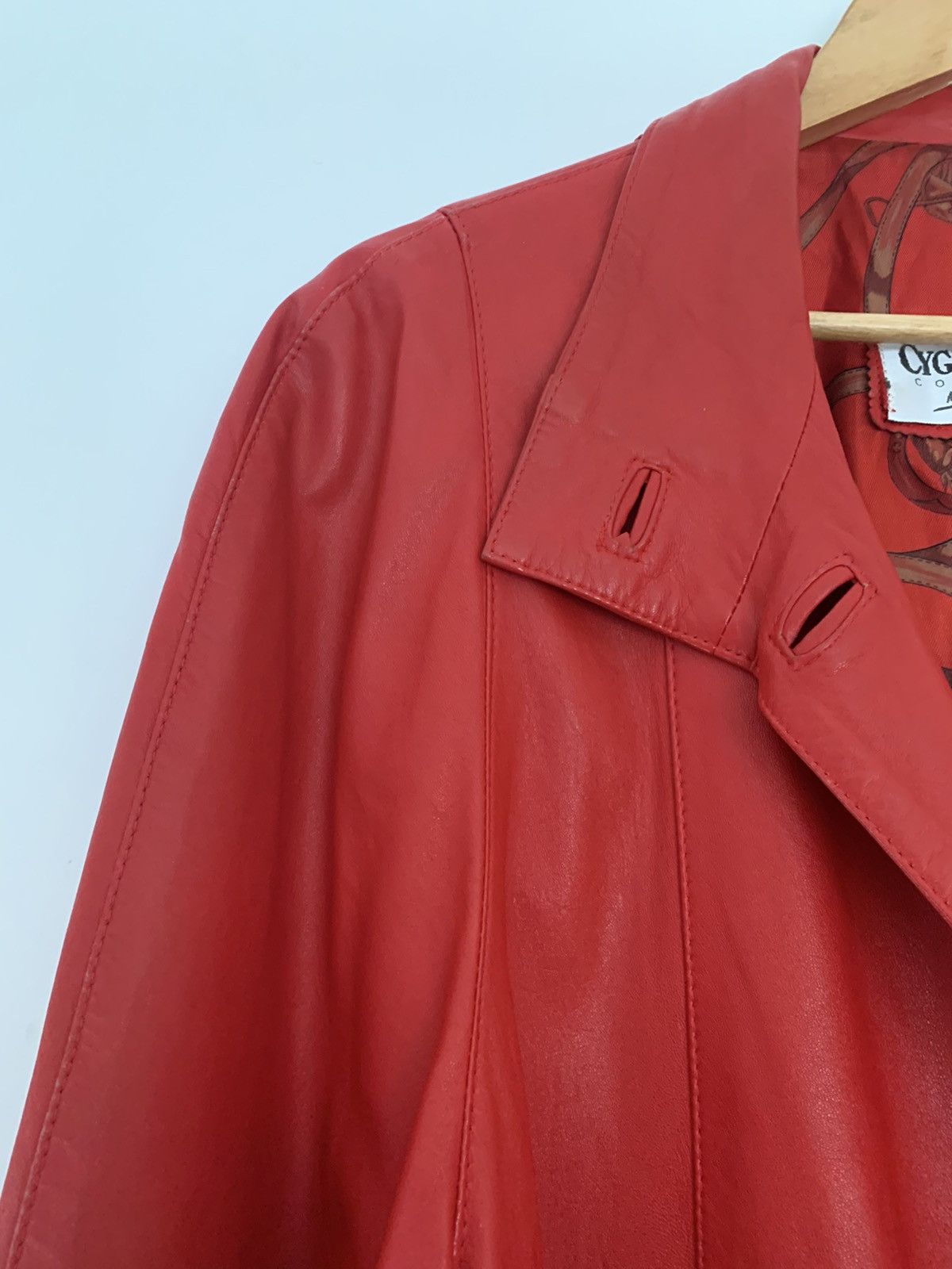 Vintage Cygielman beautiful red leather coat Size US M / EU 48-50 / 2 - 5 Thumbnail