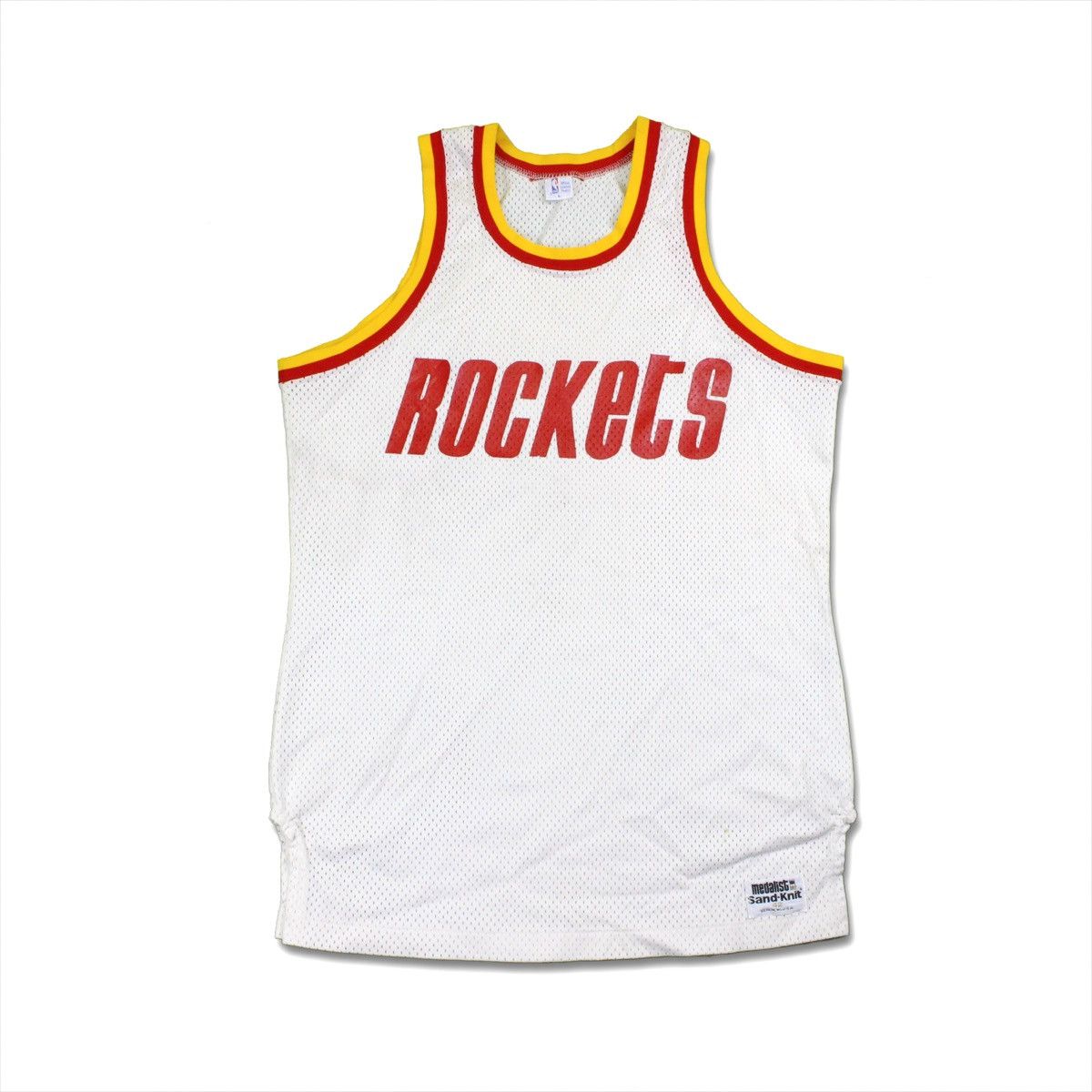 Vintage Houston Rockets #21 80s Medalist Sand Knit Jersey