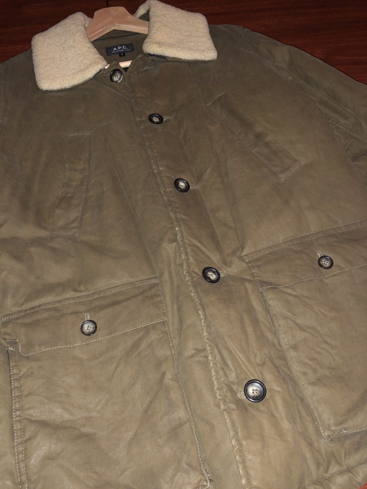 A.P.C. A.P.C. Men’s Coat - Green/Khaki Size Small Size US S / EU 44-46 / 1 - 5 Thumbnail