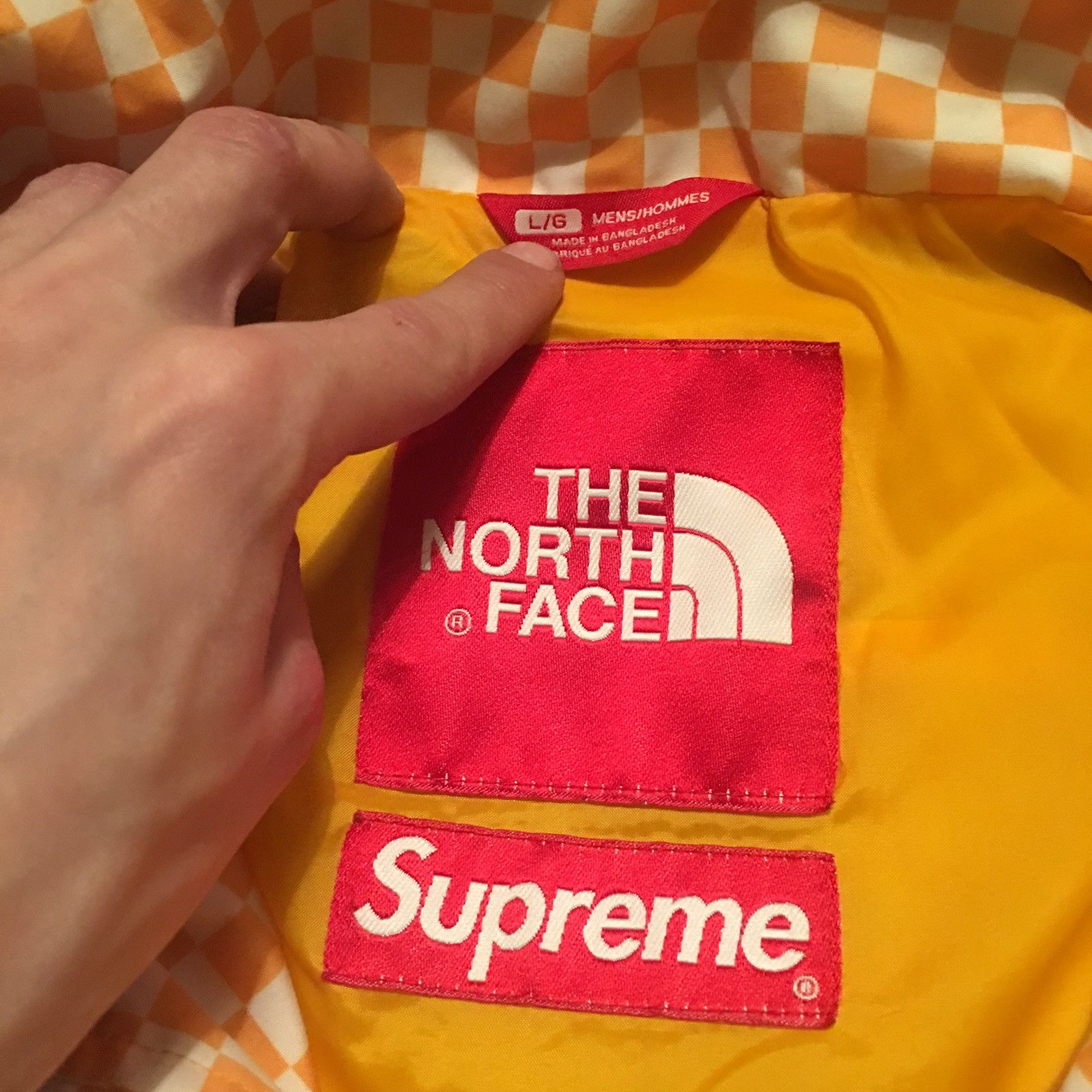 Supreme Supreme X TNF The North Face Checkered Pullover Yellow Size US L / EU 52-54 / 3 - 6 Thumbnail