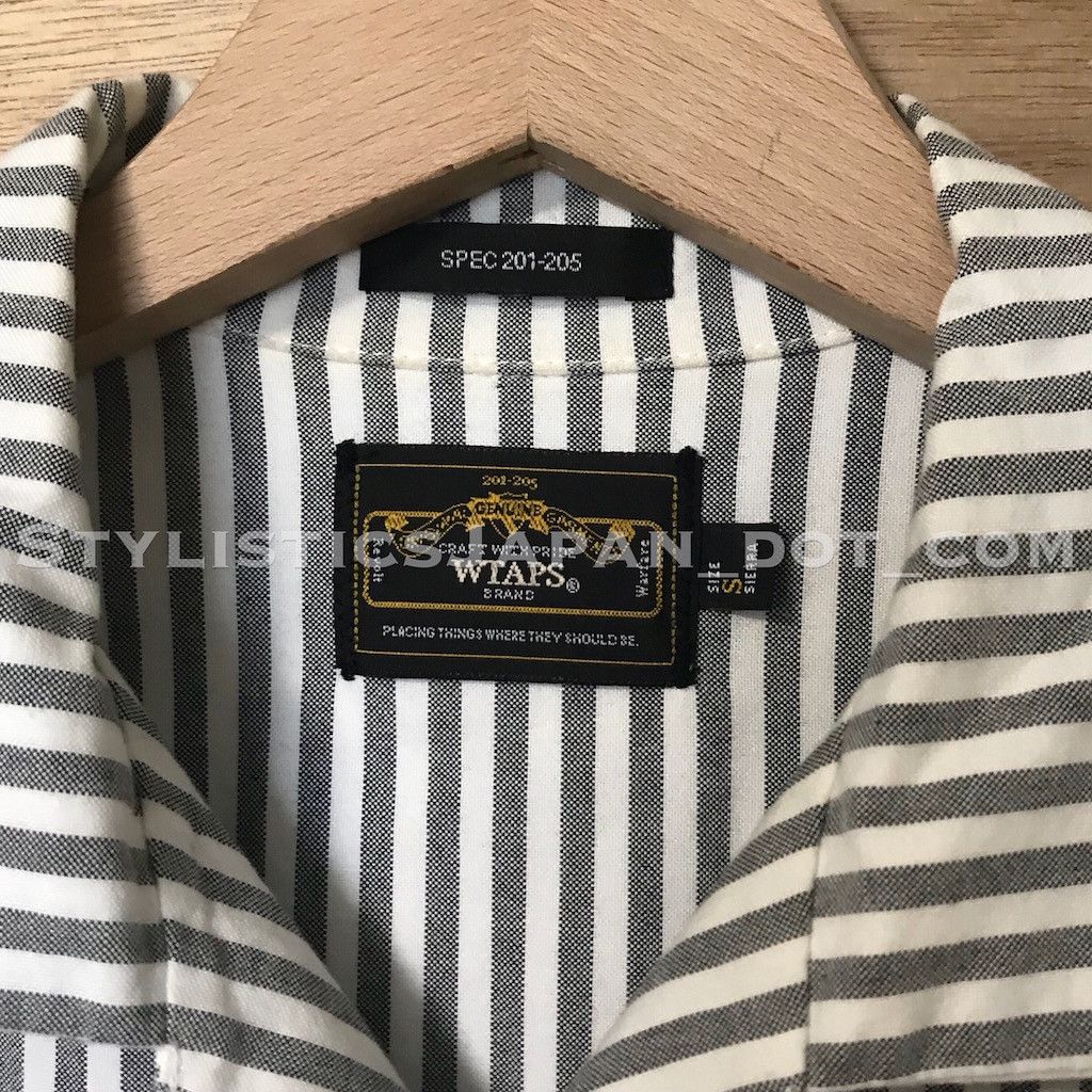 Wtaps WTAPS SODA STRIPED S/S SHIRT BLACK/WHITE S Size US S / EU 44-46 / 1 - 3 Thumbnail