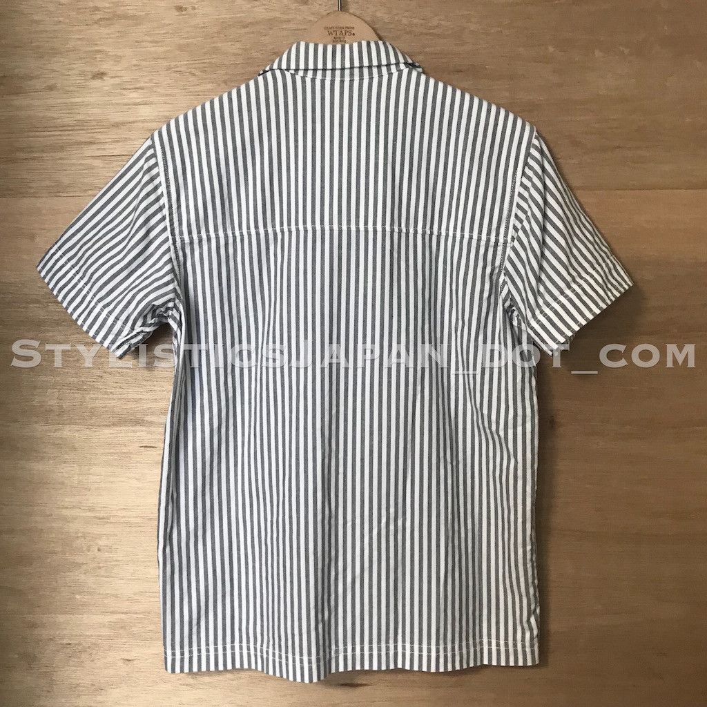 Wtaps WTAPS SODA STRIPED S/S SHIRT BLACK/WHITE S Size US S / EU 44-46 / 1 - 7 Thumbnail