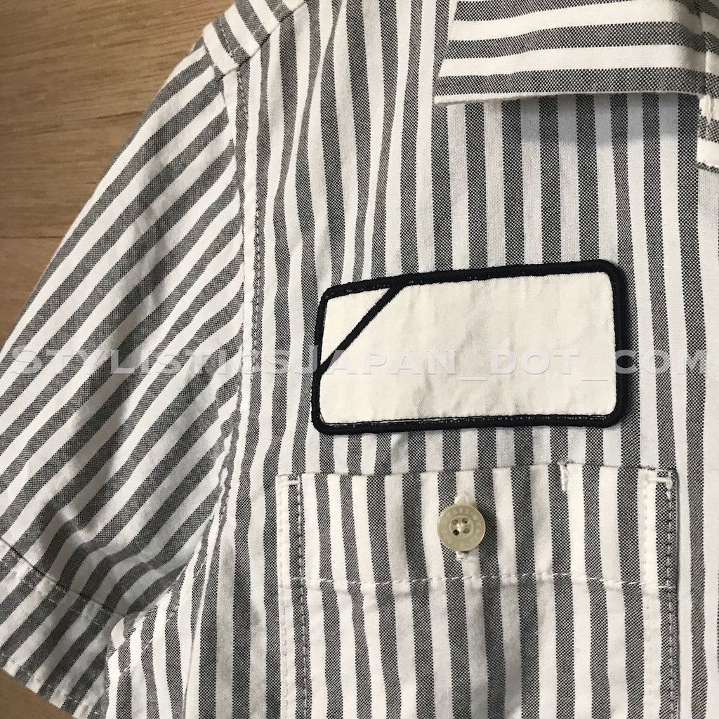 Wtaps WTAPS SODA STRIPED S/S SHIRT BLACK/WHITE S Size US S / EU 44-46 / 1 - 6 Thumbnail