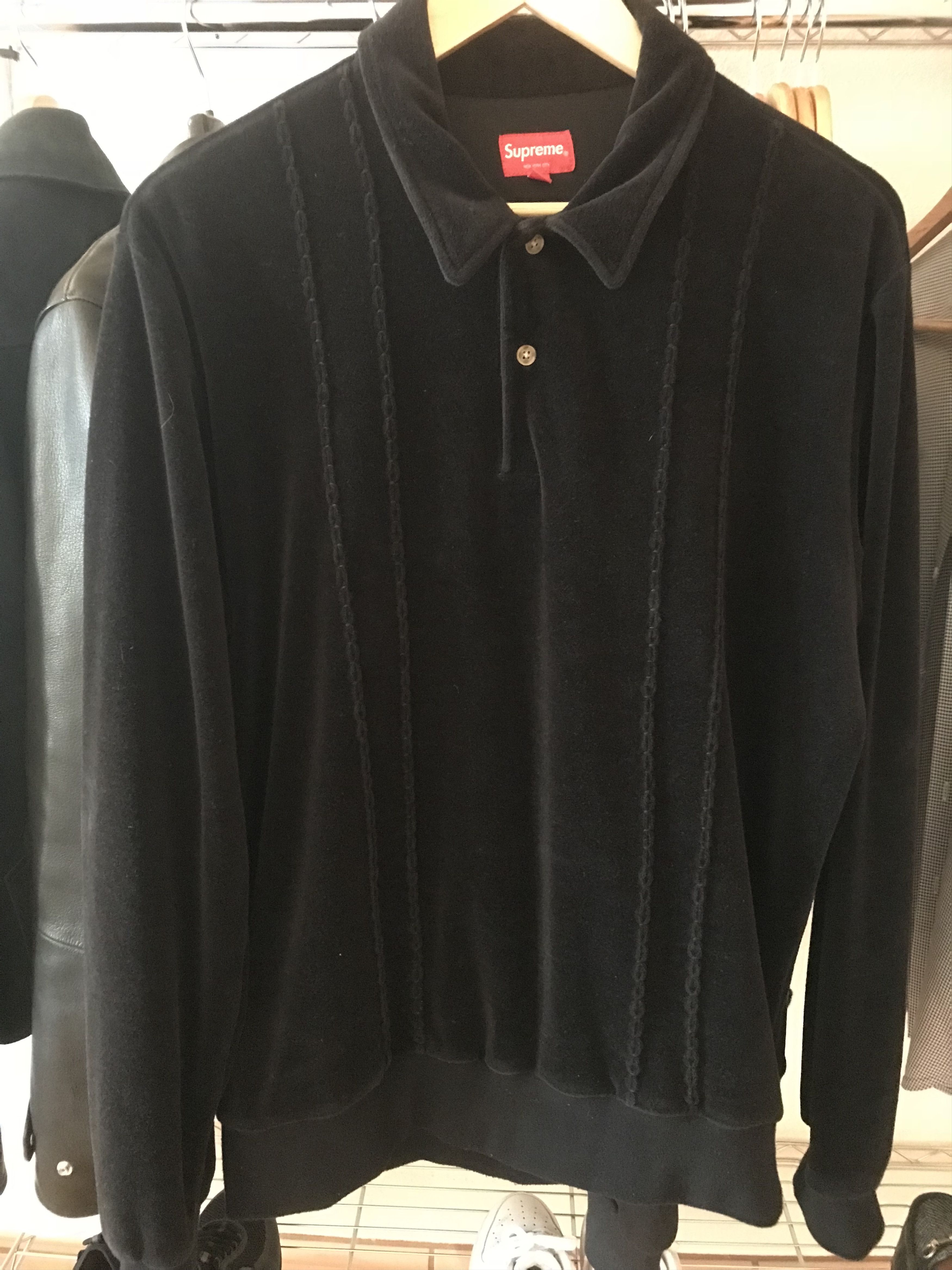 Supreme Supreme Croc Velour Zip Polo SS18 | Grailed
