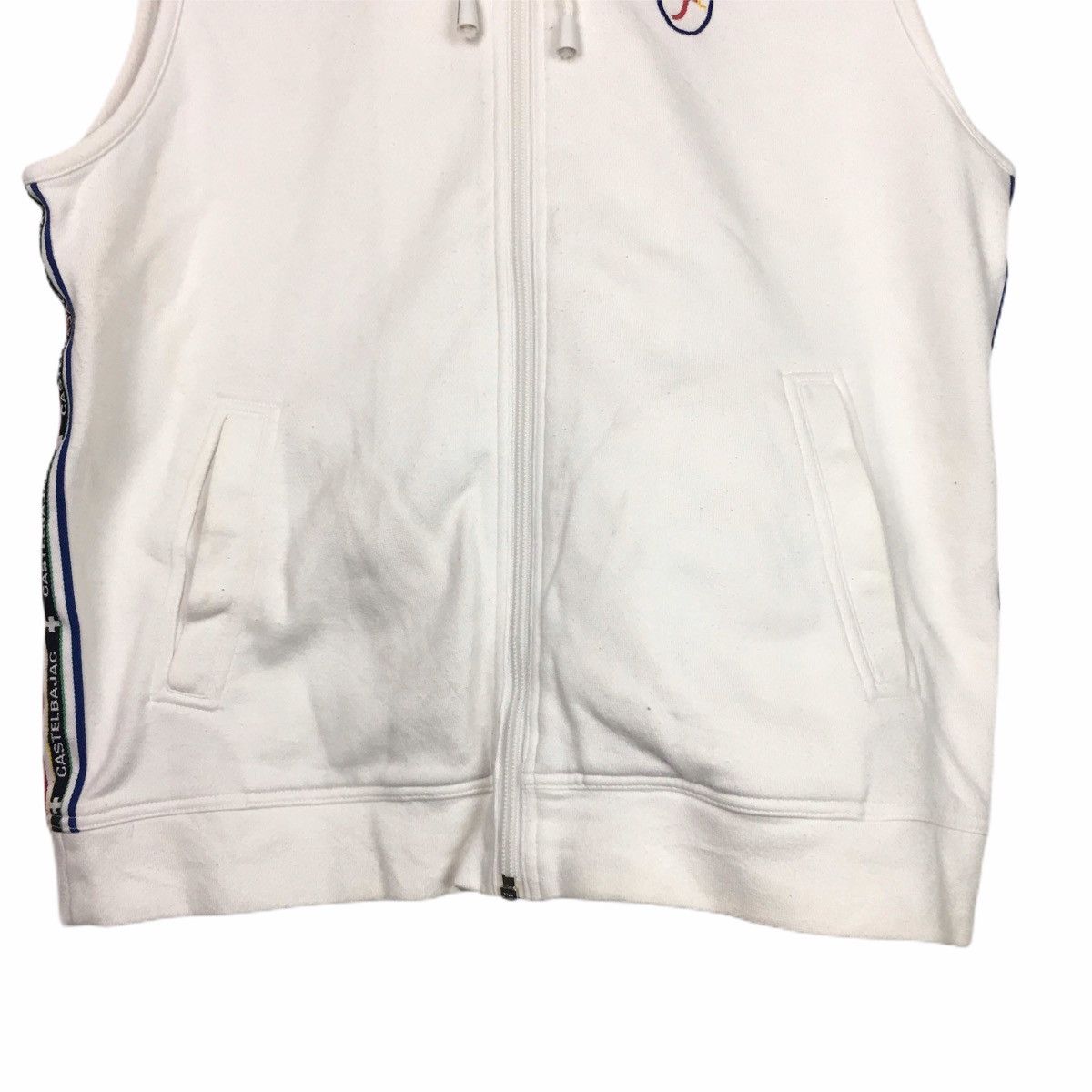 Jean Charles De Castelbajac × Vintage Jean Charles de Castelbajac Sport Zip Up Sleeveless Hoodie Size US M / EU 48-50 / 2 - 3 Thumbnail