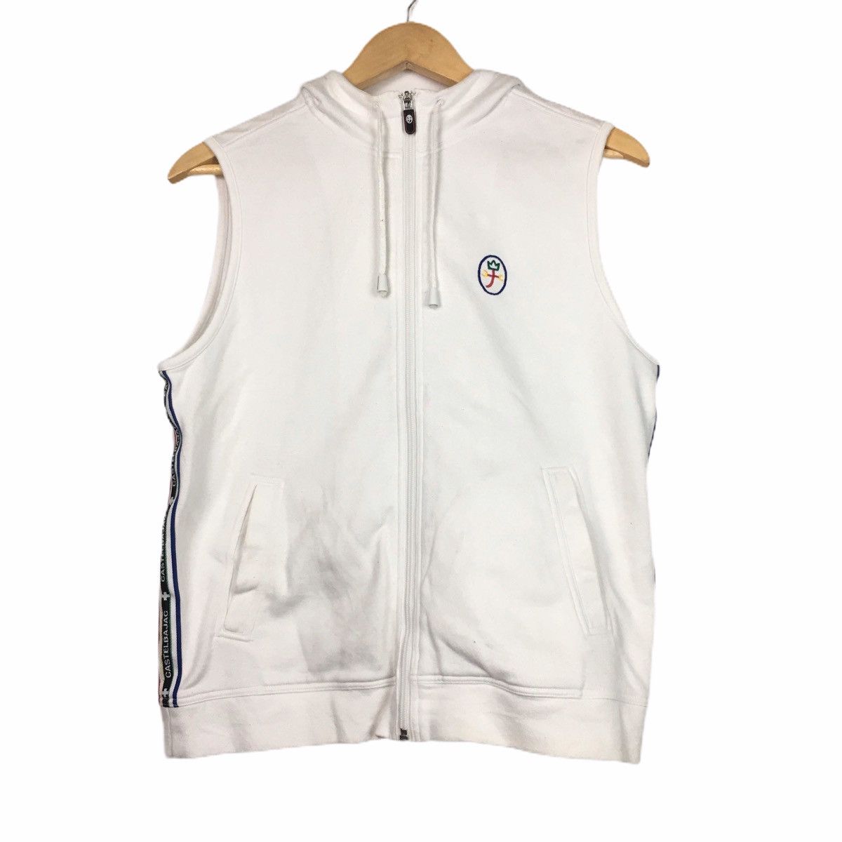 Jean Charles De Castelbajac × Vintage Jean Charles de Castelbajac Sport Zip Up Sleeveless Hoodie Size US M / EU 48-50 / 2 - 1 Thumbnail