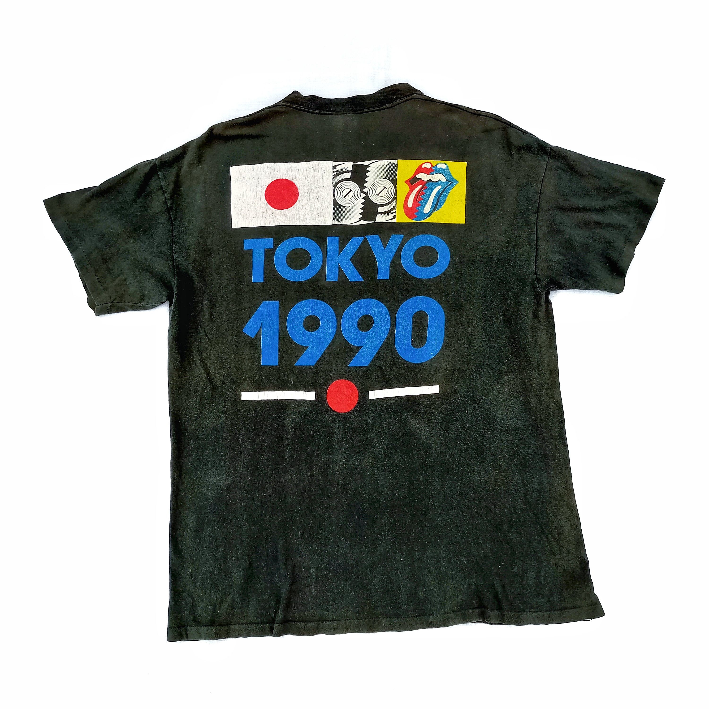 【80's】 ROLLING STONES steel wheel tour T Vintage 1980s ROLLING STONES Steel Wheels 1989 North