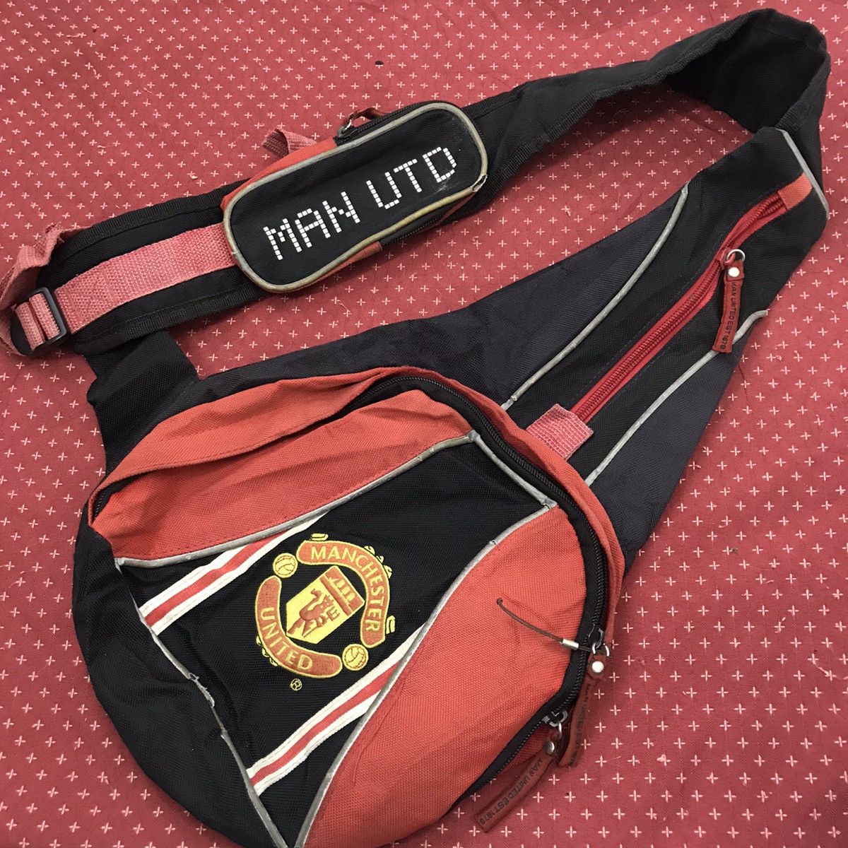 Vintage Manchester United sunny faded diabetes bag backpack