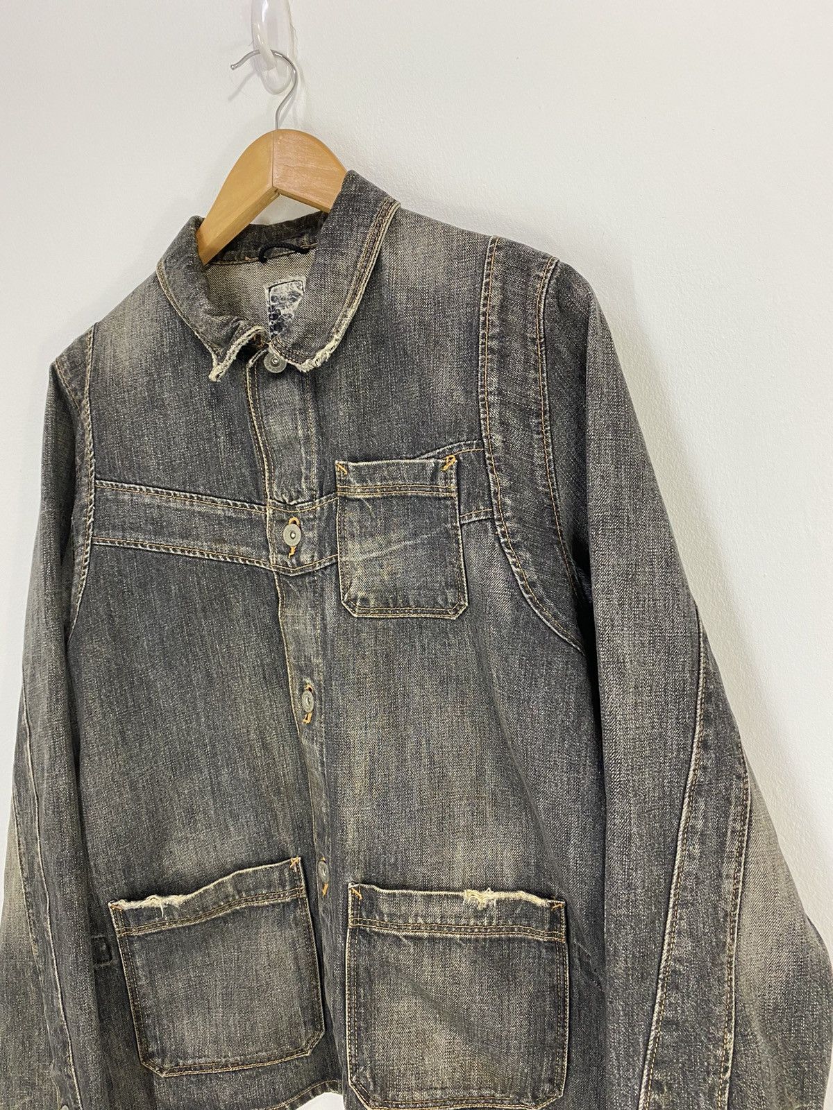 WHIZ LIMITED Whiz Limited Distressed Denim Jacket Nice Design Size US M / EU 48-50 / 2 - 3 Thumbnail