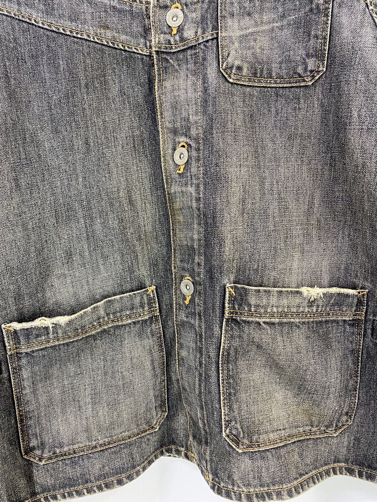 WHIZ LIMITED Whiz Limited Distressed Denim Jacket Nice Design Size US M / EU 48-50 / 2 - 5 Thumbnail