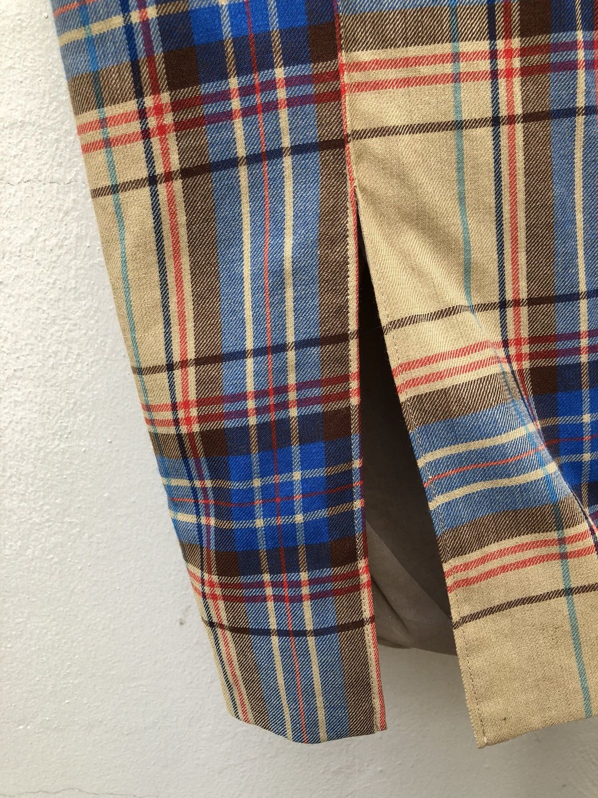 Katharine Hamnett London KH Made in Japan Checkered Wool Blend Trouser Size US 30 / EU 46 - 5 Thumbnail