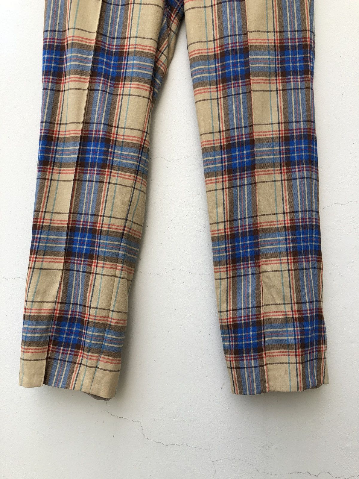 Katharine Hamnett London KH Made in Japan Checkered Wool Blend Trouser Size US 30 / EU 46 - 4 Thumbnail